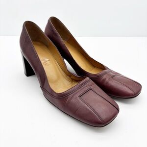 Bally Vintage Square Toe Heels